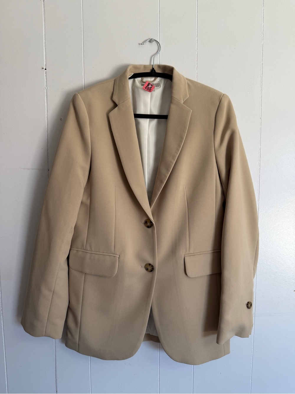 H&M NWOT Oversized Beige Blazer